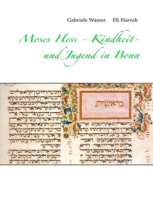 cover image of Moses Hess--Kindheit- und Jugend in Bonn